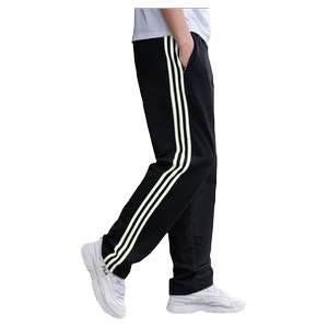 
Spring and summer loose sports pants, long pants and sweatpants for men, three-stripes on the side, straight youth pants, running casual pants