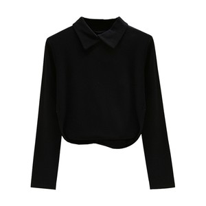 
KPP JeansWest men's autumn and winter casual half turtleneck long-sleeved T-shirt 2025 men's double-sided velvet bottoming shirt for men