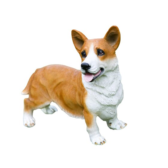 
Creative animal model fake dog simulation large corgi dog ornaments home living room courtyard decoration ornaments