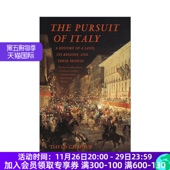 英文原版 The Pursuit of Italy 意大利的追求 一片土地 其地区及其人民的历史 英文版 进口英语原版书籍