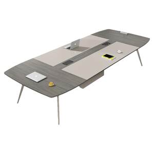 
Office desk conference table simple modern long table long table conference room table training table small negotiation table and chair combination