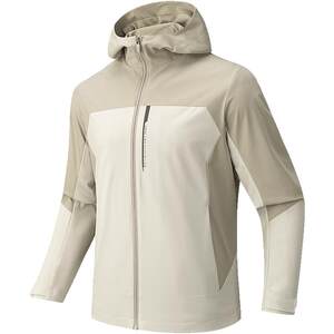 
ANTA zero-pressure shell丨Fluorine-free water-repellent sports jacket men's mercerized velvet warm windbreaker hooded jacket