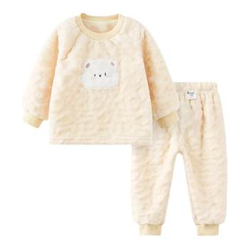 Tongtai Baby Coral Fleece Set Winter Home Suit