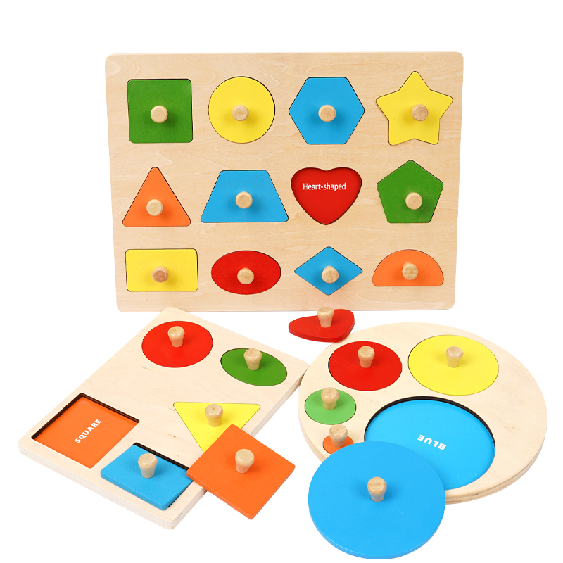モンテッソーリ　知育玩具 数の幾何学階層 Amazon | Milageto モンテッソーリ幾何学的図形ボード