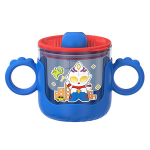 
Children's milk cup microwave reheatable breakfast special water cup with scale household baby drinking straw cup