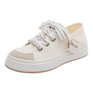 
Huali official flagship store white shoes for women 2026 new summer outer wear half-drag one-leg women's shoes canvas shoes for women
