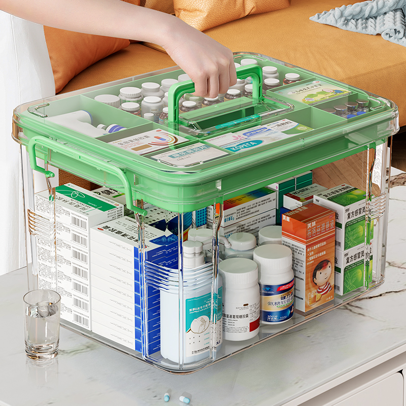 药箱家庭装家用大容量医药箱药物收纳盒药品收纳箱急救医疗箱