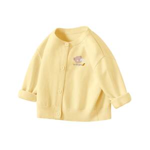 
La Chapelle baby knitted cardigan girls jacket spring new baby base sweater boy spring autumn top