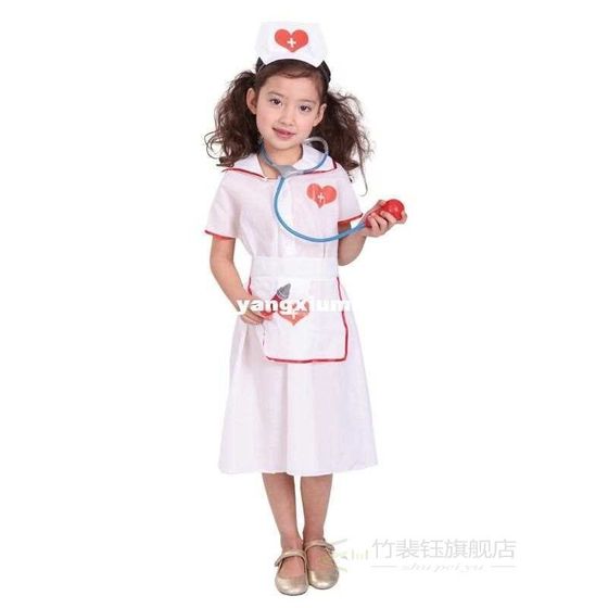 Kids Girls Halloween Doctors Costume Children kindergarten N