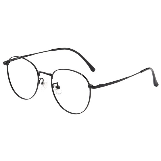 
Ultra-light pure titanium round frame myopia glasses frame men's model can be equipped with a certain lens online for anti-blue light eye frame women