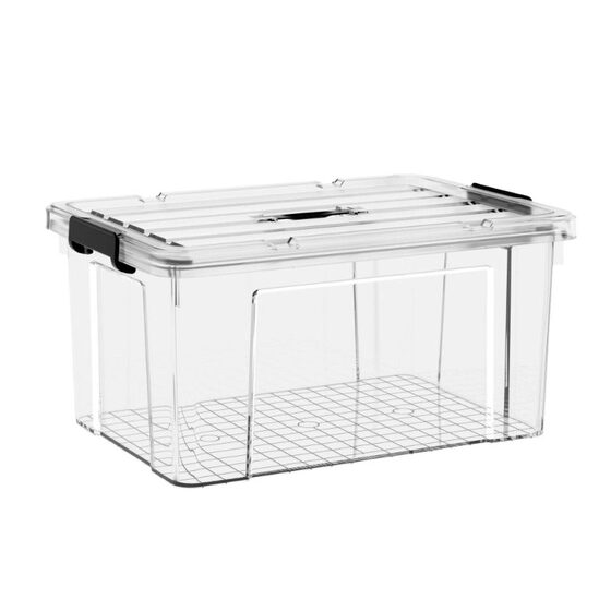 Thickened transparent large capacity storage box super everyone's clothes toys sorting box extra large portable plastic storage box