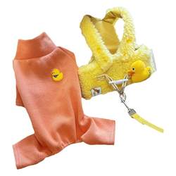 Thin traction rope Bichon coat and hat suit breathable vest