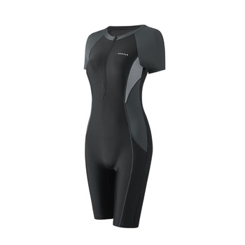 Racing swimsuit women one-piece conservative slim one-piece swimsuit