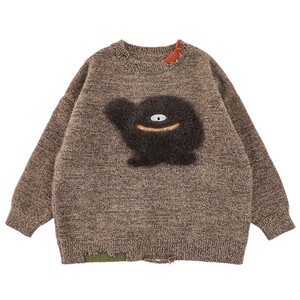 
oddtails boys sweater 2025 new children's arctic velvet anti-pilling Korean style wear knitted sweater bottoming shirt