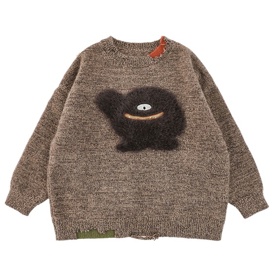 
oddtails boys sweater 2025 new children's arctic velvet anti-pilling Korean style wear knitted sweater bottoming shirt