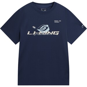 
Li Ning Popsicle T Ice Silk Short Sleeve Women's Summer New Printed Women's Casual Half Sleeve Top Sports T-Shirt