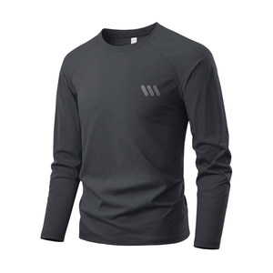 
Jeanswest quick-drying long-sleeved men's T-shirt sports running fitness sweat-wicking mountaineering bottoming shirt men's top clothes Q