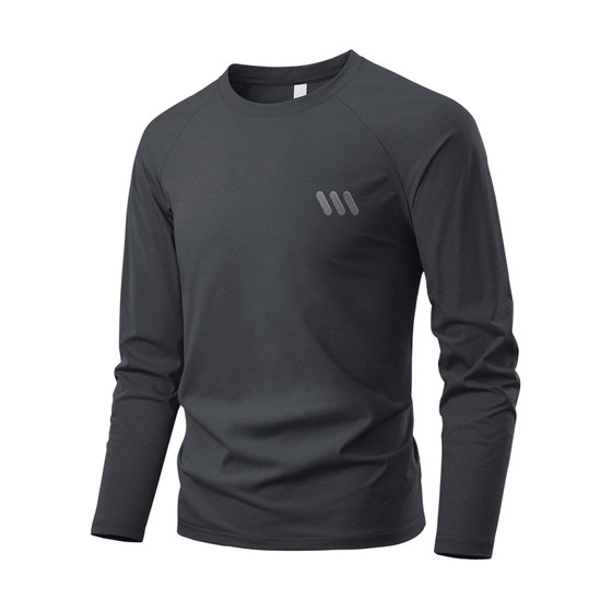 
Jeanswest quick-drying long-sleeved men's T-shirt sports running fitness sweat-wicking mountaineering bottoming shirt men's top clothes Q