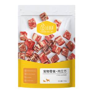 Wang Dad's dog snack puppy puppies small large -scale big dog training reward meat cubic meter training dog jerky pet snacks
