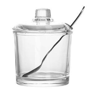
Kitchen supplies household seasoning jar glass seasoning box seasoning jar fully transparent salt jar storage box combination set