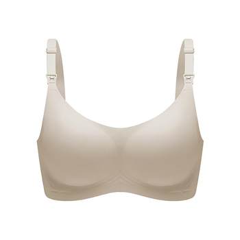 
Manxi's small breast skin pregnant women's breastfeeding underwear gathering anti-sagging bra for postpartum feeding