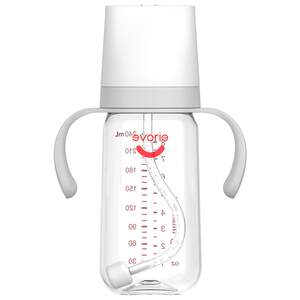 Aidelli baby bottle newborn baby 0 to 6 months old 1-3 years old tritan wide mouth resistant and anti-bloating bottle