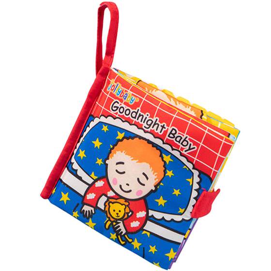 
jollybaby tail cloth book English enlightenment early education cognitive baby soothing chewable educational toy gift