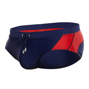 New men's swimming trunks anti -embarrassing low waistband triangle triangle Pine pants sea tide fashion swimming pool swimsuit beach
