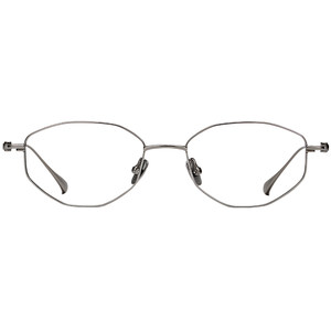 Ultra-light pure titanium anti-blue light myopia glasses women can be matched with astigmatism height-number non-face glasses frame multi-sided small narrow frame