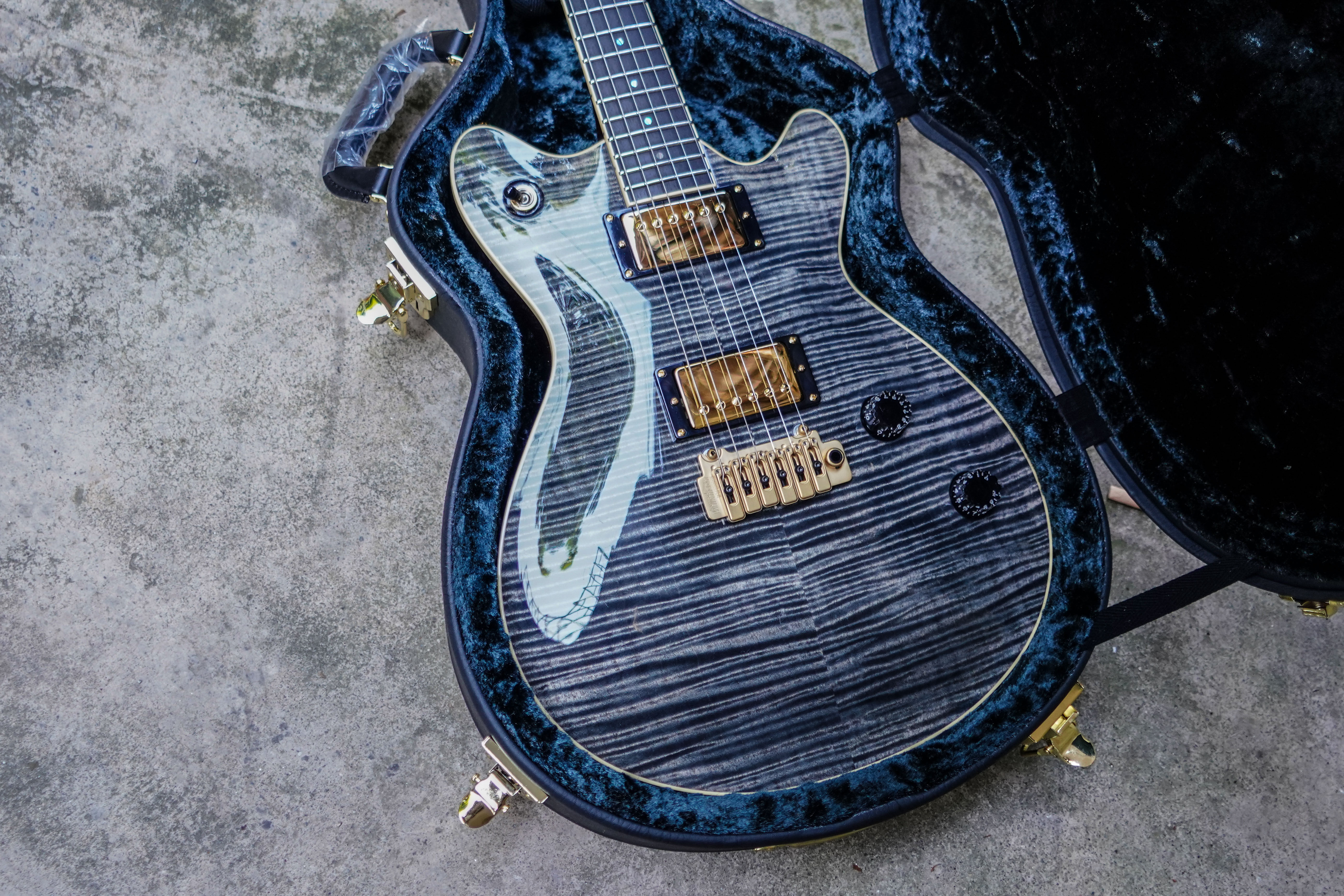 T's Guitars Arc STD22 Arc Standard 透明黑电吉他评价- 淘宝网