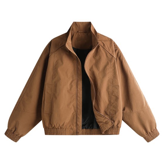 
Wukong has in stock trendy brand American retro workwear stand-up collar bomber jacket for men in spring loose and versatile coat for couples