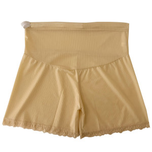 Large size maternity shorts thin style wear ice silk safety pants anti-exposed loose casual pregnancy belly-reinforced shorts
