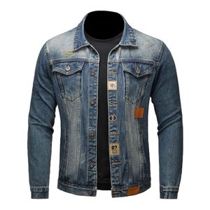 
2025 new autumn and winter denim jacket men's American trendy retro work jacket high-end casual jacket