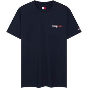 
[Slogan T-shirt] Tommy spring and summer men's pure cotton American retro printed round neck bottoming short-sleeved top