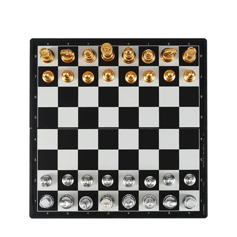 Jeu D'échecs Magnétique - Plateau Compact 11x3 Cm - 20 Pièces Aimantées - Sac De Rangement - Jouet De Voyage éducatif - Développe Logique - Cadeau Adulte Enfant