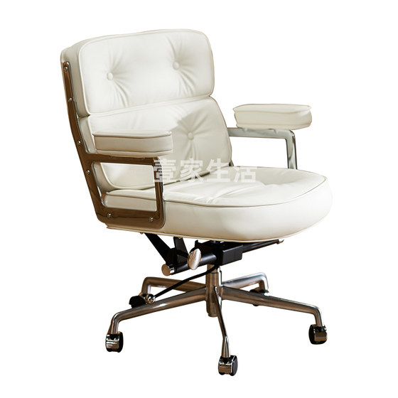 
Home computer chair Robin chair Light luxury office study desk chair lift swivel chair genuine leather boss chair comfortable for a long time