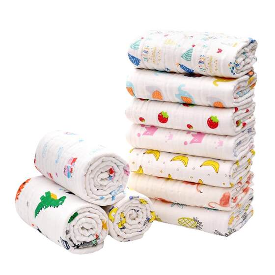 Baby bath towel pure cotton gauze newborn car blanket, newborn baby bathing bag was taken by children's towels, Xia Liang Qian
