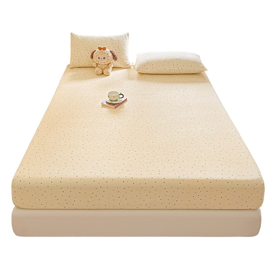 
Class a double-layer gauze fitted sheet single piece 2026 new non-cotton pure cotton dormitory single sheet set mattress protector 3