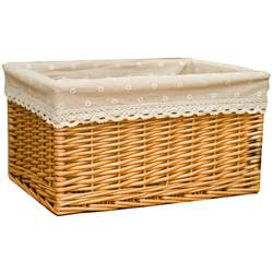 Shangju Youpin Organizing Box Rattan Clothes Storage Box Snack Storage Basket Wardrobe Storage Box Woven Frame Wicker