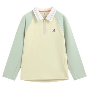 
[5A antibacterial] Yingshi boys long-sleeved T-shirt 2026 spring children's boys fashion sports top polo shirt