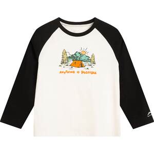 
Li Ning children's long-sleeved T-shirt quick-drying clothes boys' tops boys' clothes baby girls spring and autumn spring clothes