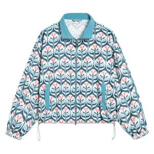 
China Li Ning Women's Jacket 2024 New Sports Flower of Glory Printed Fashion Casual Jacket AJDT486
