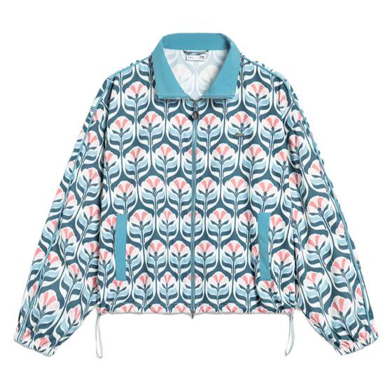 
China Li Ning Women's Jacket 2024 New Sports Flower of Glory Printed Fashion Casual Jacket AJDT486