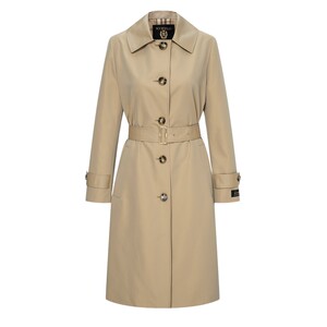
[Containing cotton] Scofield women's simple and elegant single-breasted windbreaker coat plaid lining early autumn