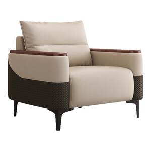 
Business simple office sofa single seat coffee table combination VIP meeting negotiation office sofa reception