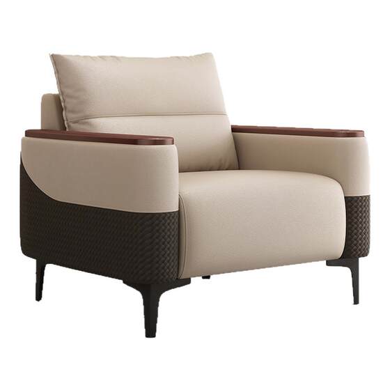 
Business simple office sofa single seat coffee table combination VIP meeting negotiation office sofa reception