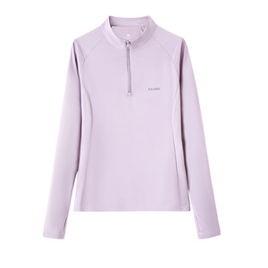 
Camel outdoor casual clothing for women in autumn and winter thin velvet stand-up collar long-sleeved T-shirt training clothing running fitness tops for men