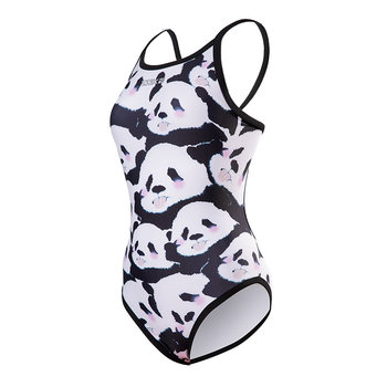 
Panda swimsuit, zoo panda one-piece triangular swimsuit women