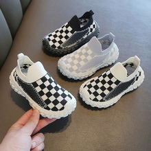 男童运动鞋一脚蹬儿童网鞋2024新款宝宝鞋幼儿园室内鞋女童袜子鞋