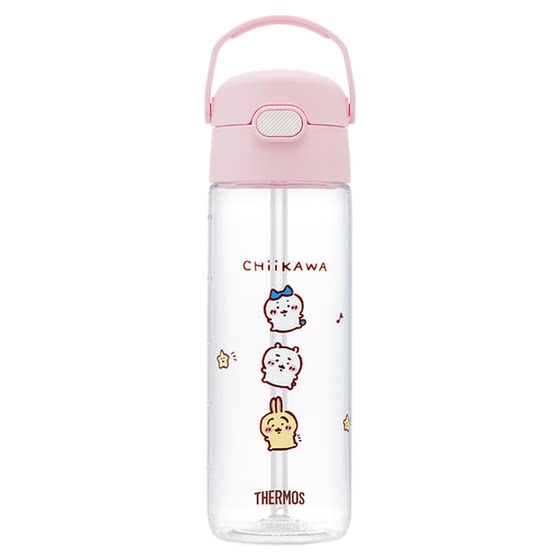 
Thermosexual children's water cup baby straw cup men and women go to school portable direct drinking cup large capacity water bottle Kulomi